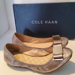 Cole Haan Tali Modern Ballet Flat Size 9 Rose Gold